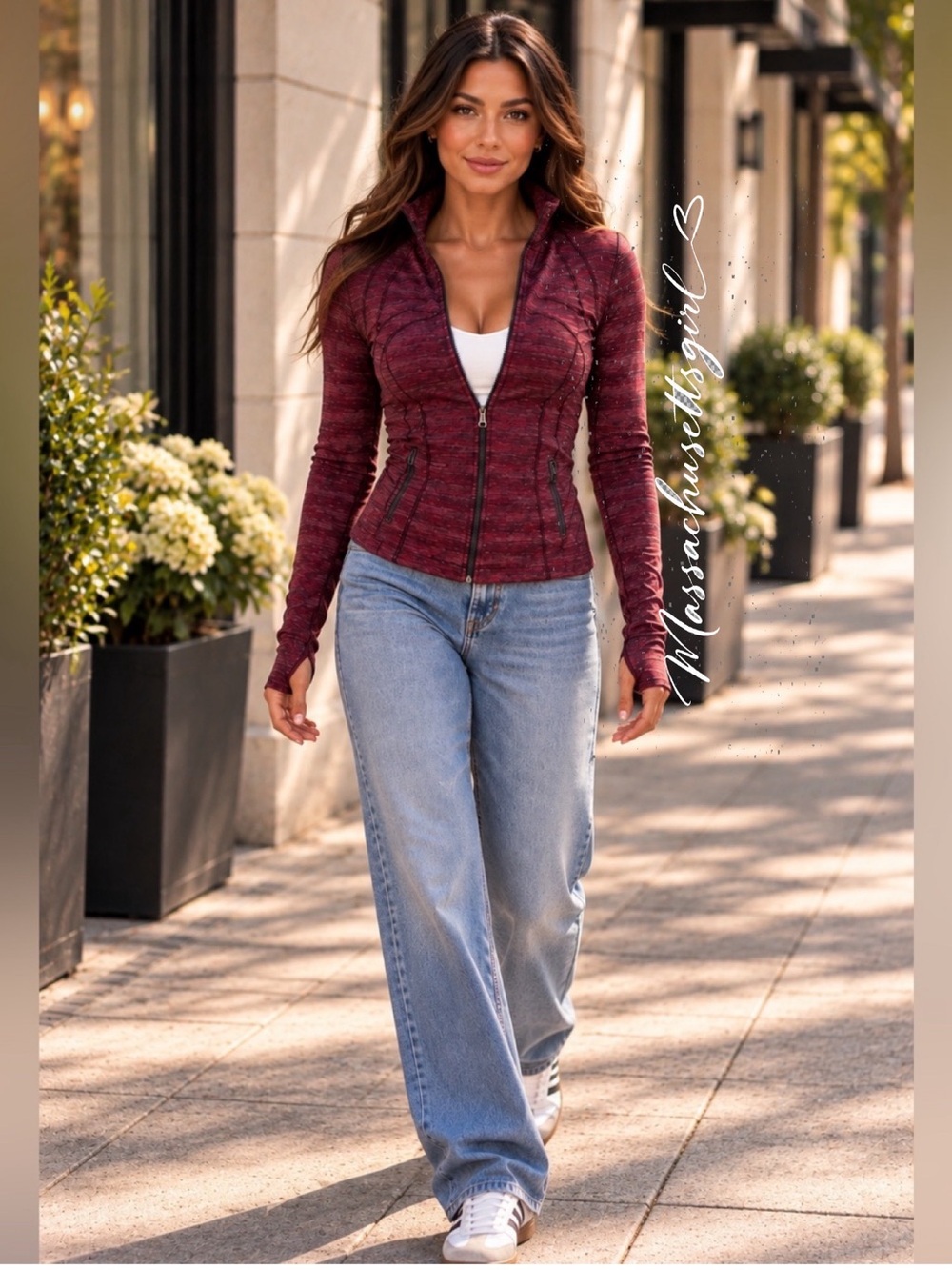 Lululemon Define Jacket Luon Size 8 Heathered Burgundy